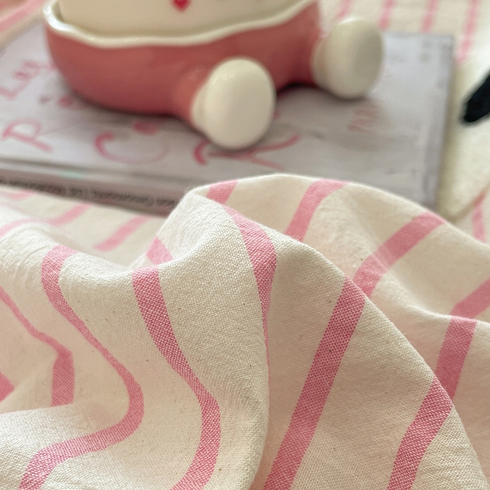 91家纺网 家纺一手货源 找家纺 （总）桃心家居 2026春夏新款A类ins云柔水洗棉升级毛巾绣大眼睛大豆单夏被夏被四件套