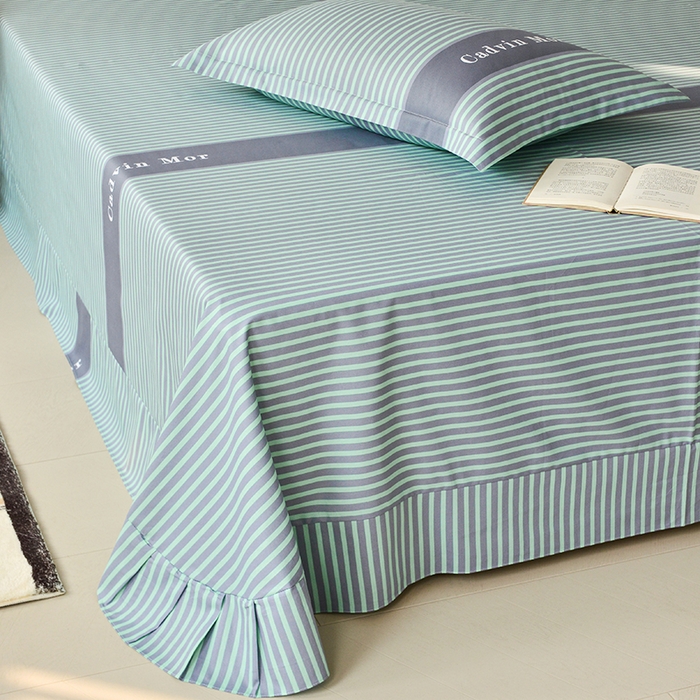 91家纺网 家纺一手货源 找家纺 登登 2024新款直播爆款清新风纯棉全棉三四件套 克罗伊