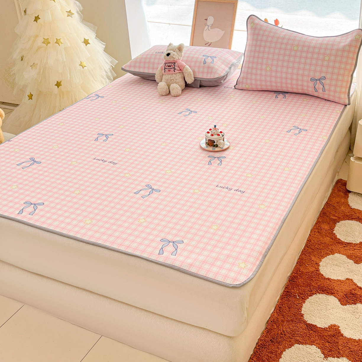 91家纺网 家纺一手货源 找家纺 川悦生活 2026新款凉感冰丝席大床小阪冰丝凉席 席奶油可盐