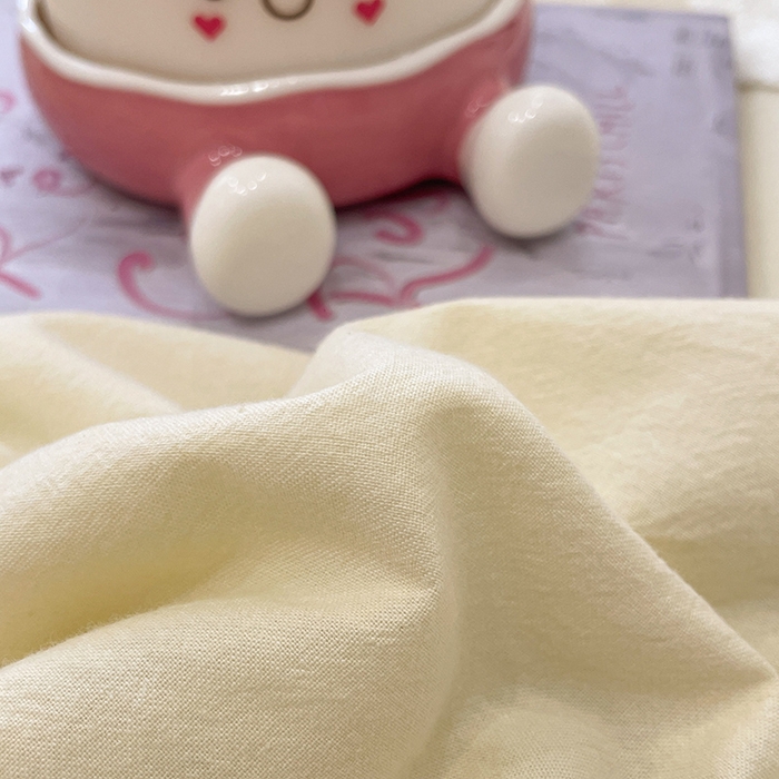 91家纺网 家纺一手货源 找家纺 桃心家居 2026春夏新款A类ins云柔水洗棉升级毛巾绣大眼睛大豆单夏被夏被四件套 水洗棉-大眼睛夏被奶黄小蓝格