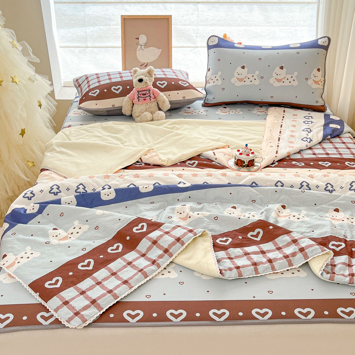 91家纺网 家纺一手货源 找家纺 川悦生活 2026新款凉感冰丝席大床小阪冰丝凉席 席巧克力乐园