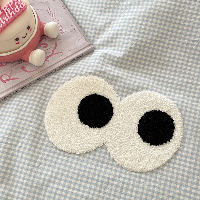 91家纺网 家纺一手货源 找家纺 桃心家居 2026春夏新款A类ins云柔水洗棉升级毛巾绣大眼睛大豆单夏被夏被四件套 水洗棉-大眼睛夏被小蓝格奶黄