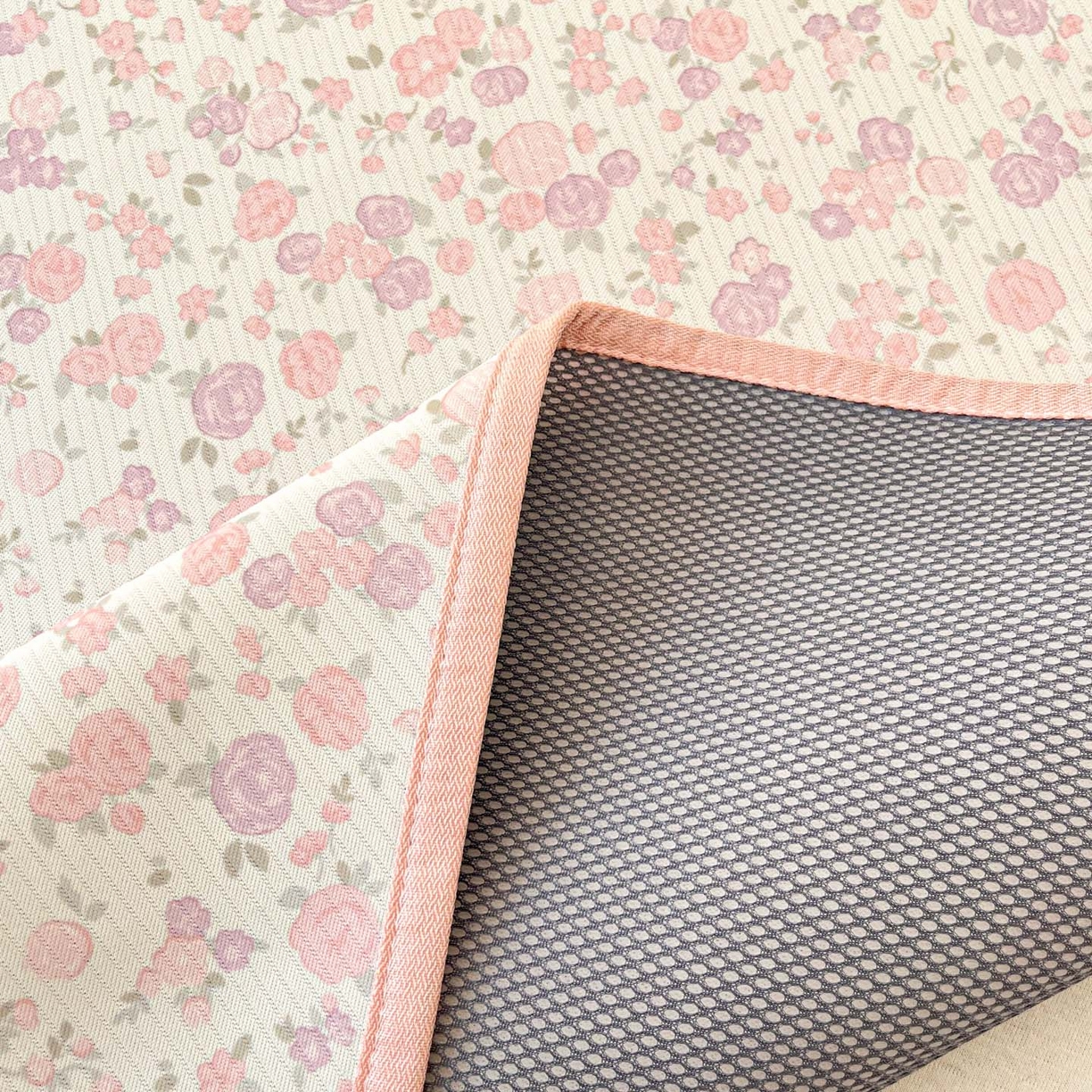 91家纺网 家纺一手货源 找家纺 川悦生活 2026新款凉感冰丝席大床小阪冰丝凉席 席清新花芋