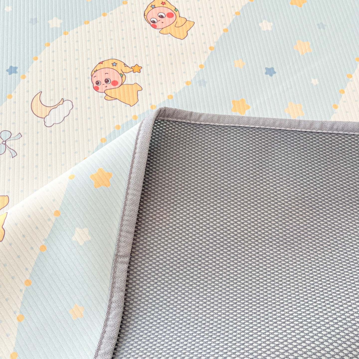 91家纺网 家纺一手货源 找家纺 川悦生活 2026新款凉感冰丝席大床小阪冰丝凉席 席数星星