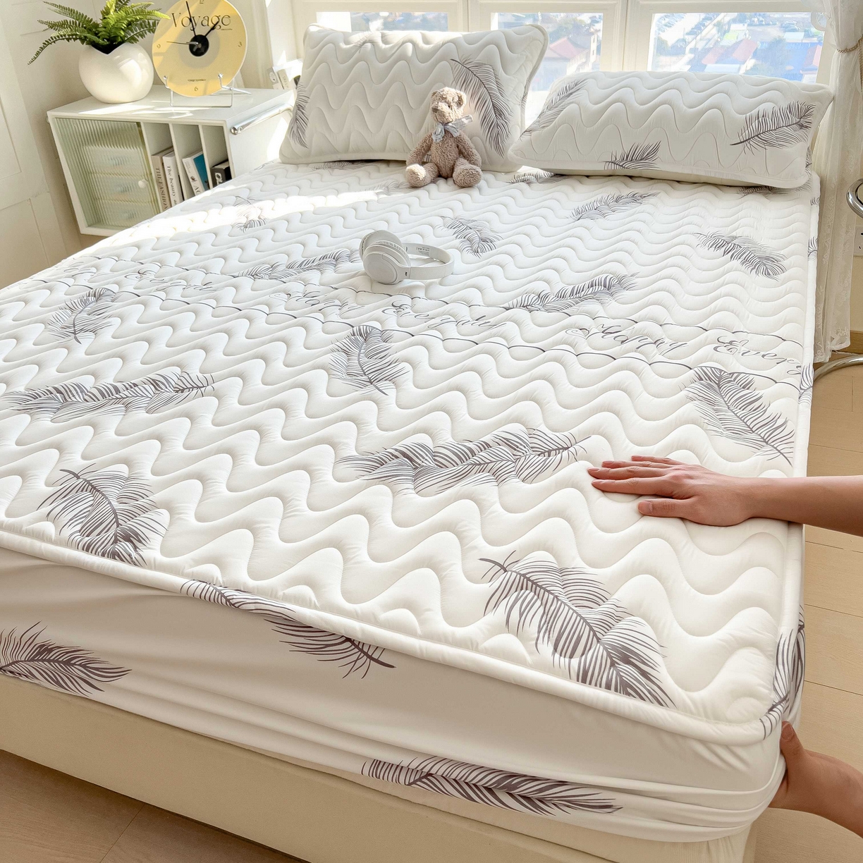 希廷顿 2026新款印花夹棉防水床笠单床笠床笠单件 梦幻森林