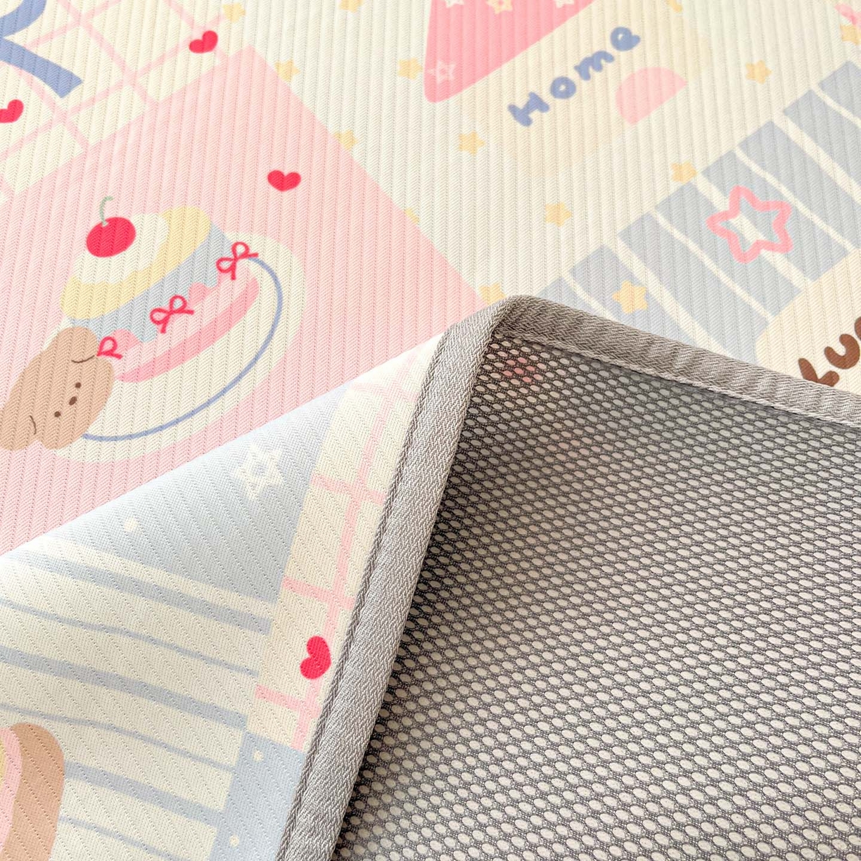 91家纺网 家纺一手货源 找家纺 川悦生活 2026新款凉感冰丝席大床小阪冰丝凉席 席甜蜜可乐