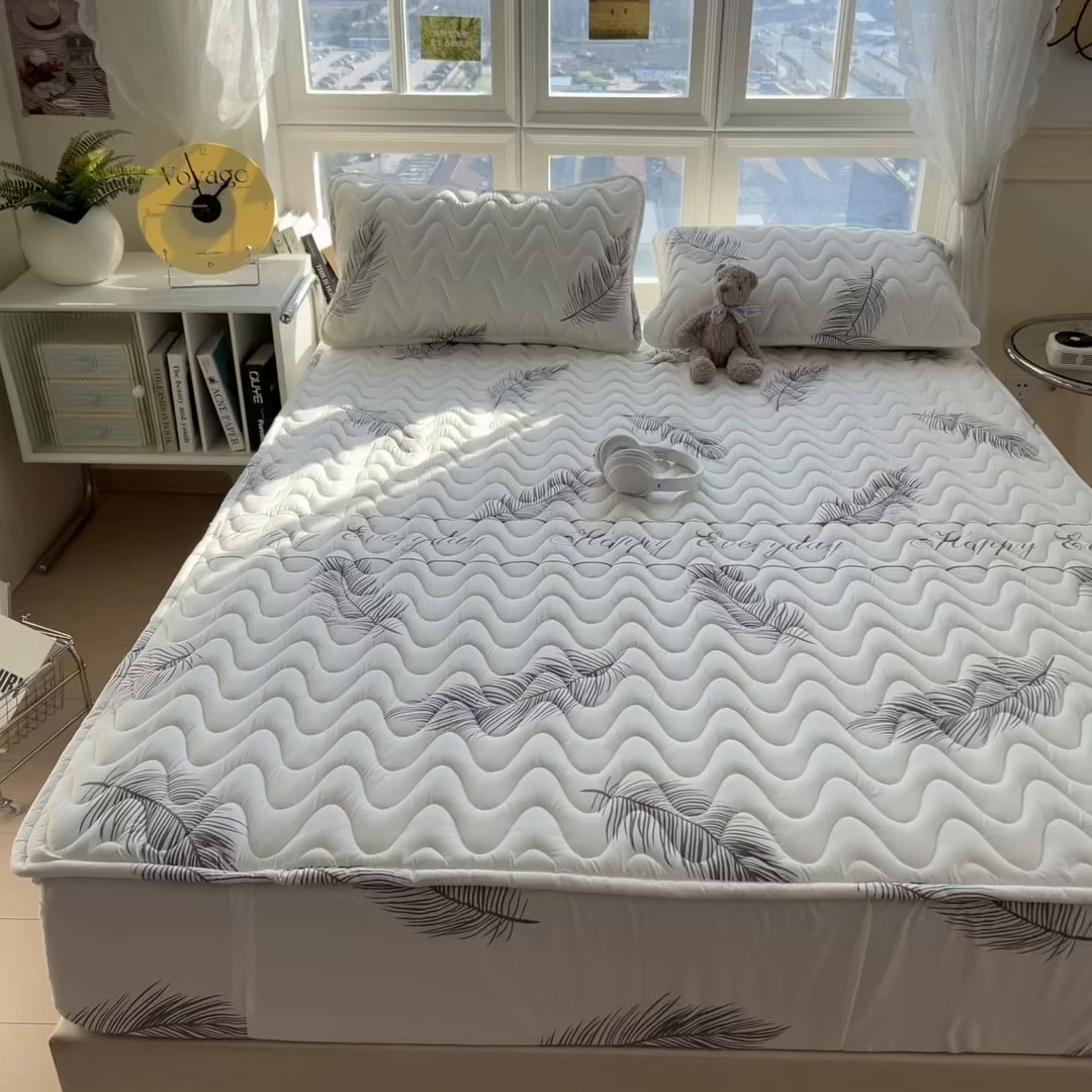 91家纺网 家纺一手货源 找家纺 希廷顿 2026新款印花夹棉防水床笠单床笠床笠单件 梦幻森林