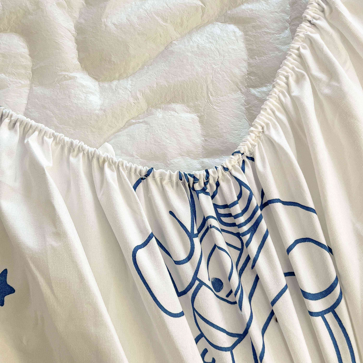 91家纺网 家纺一手货源 找家纺 希廷顿 2026新款印花夹棉防水床笠单床笠床笠单件 太空人