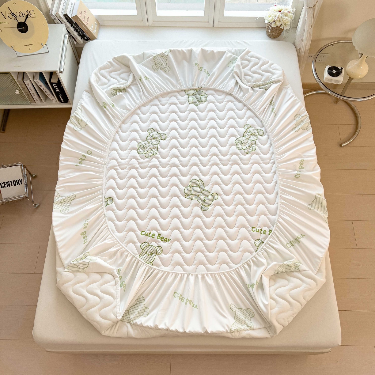 91家纺网 家纺一手货源 找家纺 希廷顿 2026新款印花夹棉防水床笠单床笠床笠单件 熊本熊