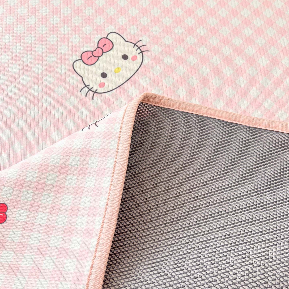 91家纺网 家纺一手货源 找家纺 川悦生活 2026新款凉感冰丝席大床小阪冰丝凉席 席樱桃小奶喵