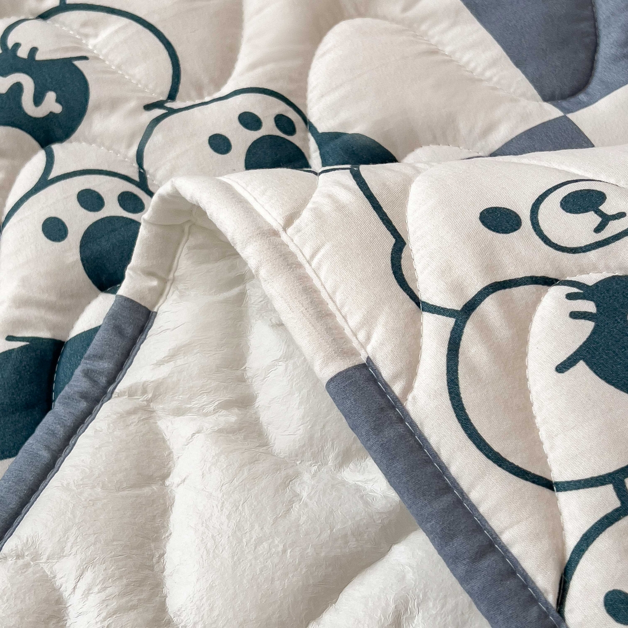 91家纺网 家纺一手货源 找家纺 希廷顿 2026新款印花夹棉防水床垫学生款 马上暴富