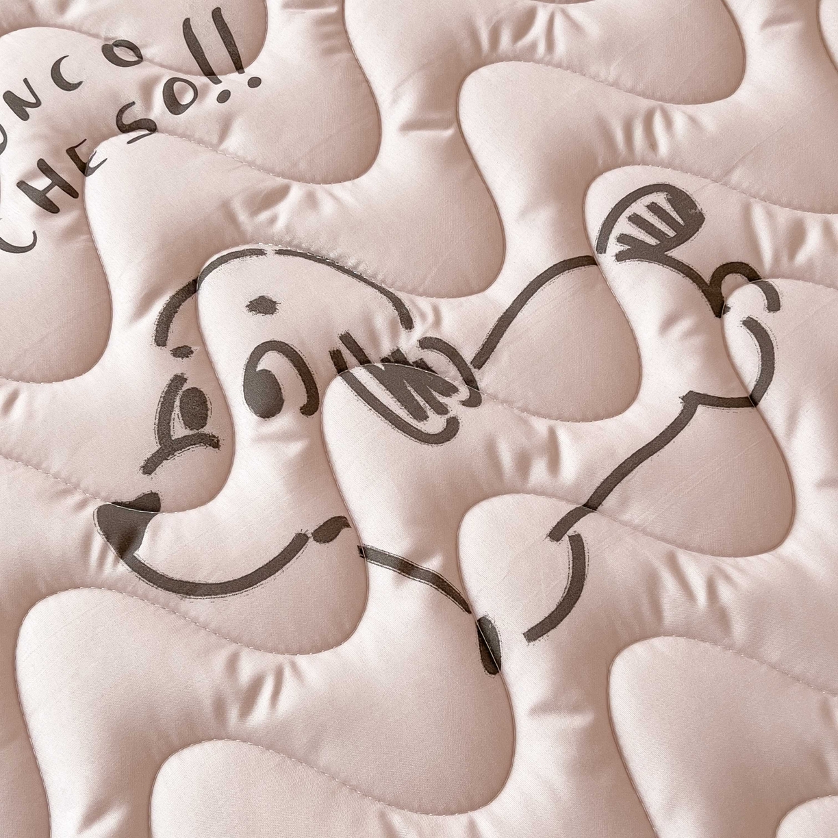 91家纺网 家纺一手货源 找家纺 希廷顿 2026新款印花夹棉防水床垫学生款 星星犬