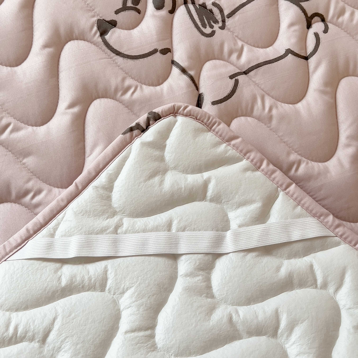 91家纺网 家纺一手货源 找家纺 希廷顿 2026新款印花夹棉防水床垫学生款 星星犬