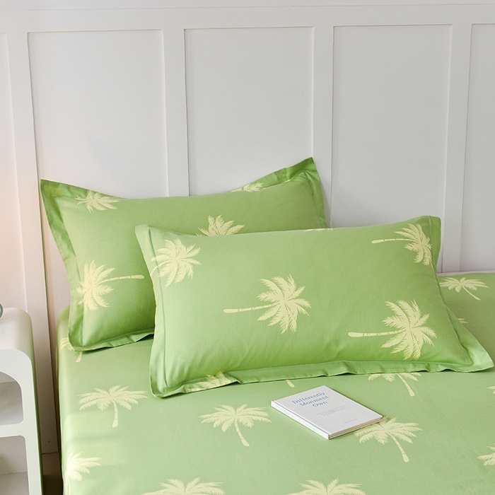 91家纺网 家纺一手货源 找家纺 登登 2024新款直播爆款清新风纯棉全棉三四件套 夏日心情