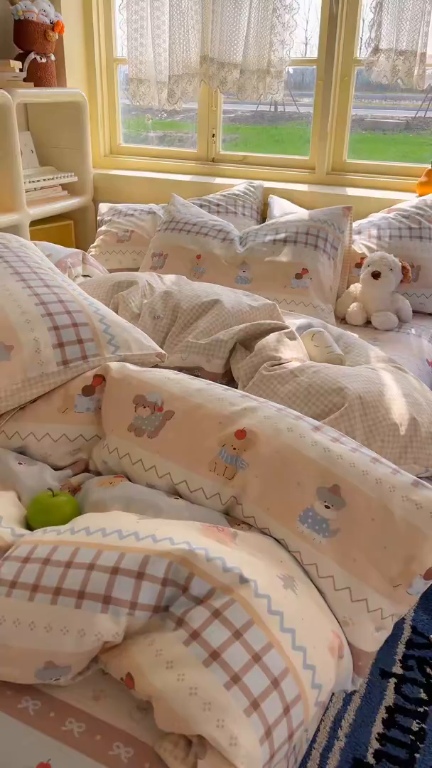 91家纺网 家纺一手货源 找家纺 （总）简约家纺 2026新款全棉斜纹12868四件套系列