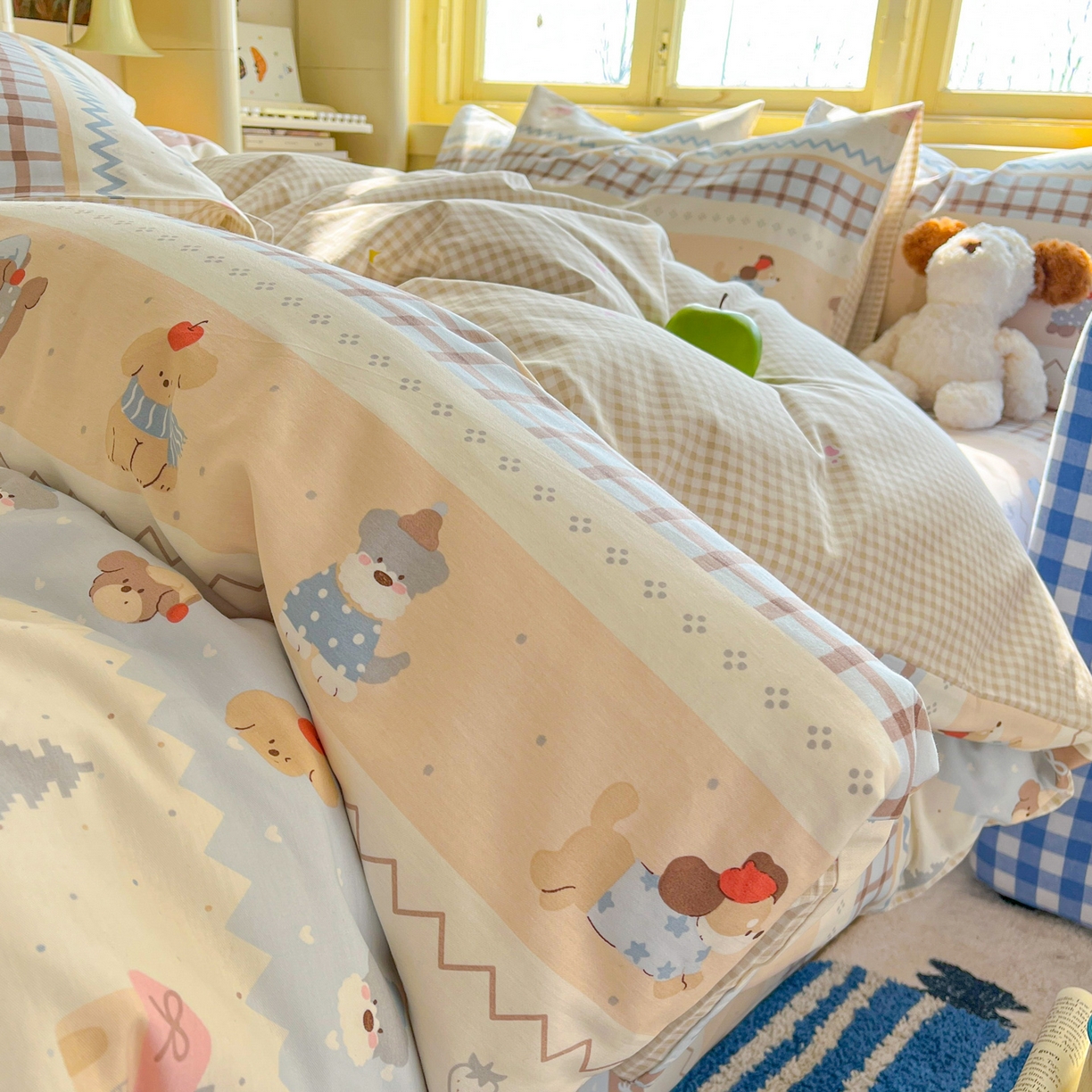 91家纺网 家纺一手货源 找家纺 （总）简约家纺 2026新款全棉斜纹12868四件套系列