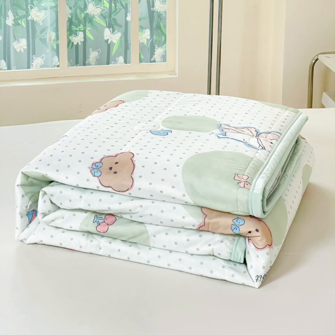 91家纺网 家纺一手货源 找家纺 （总）禹祥家纺 2026新款凉感丝夏凉被冰淇淋印花夏被空调被夏季薄被子直播爆款