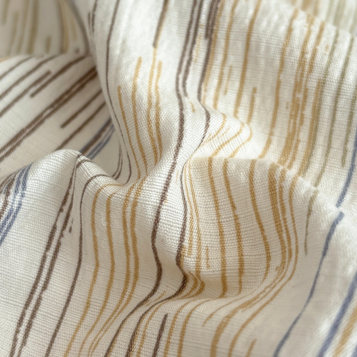 91家纺网 家纺一手货源 找家纺 N先生+V 13814689556 发大图/买家秀 2026新款无印风泡芙双层纱四件套 简兮-咖