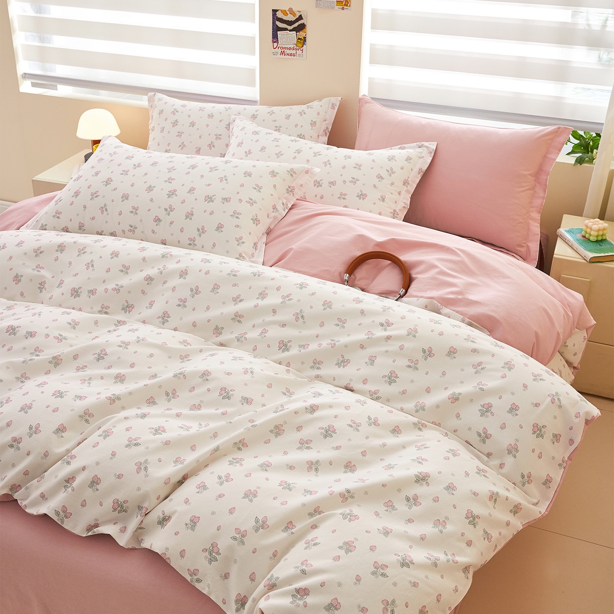 91家纺网 家纺一手货源 找家纺 （总）元元家居（元元被业） 2026新款全棉纯棉13372床盖款四件套-印花款