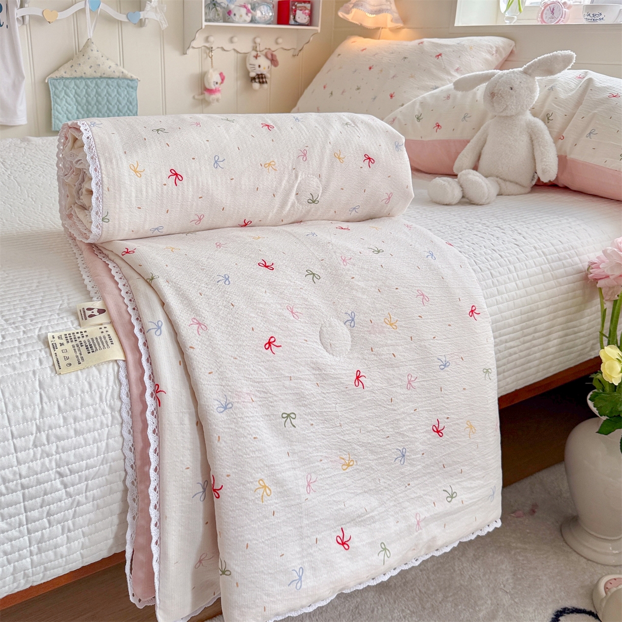 91家纺网 家纺一手货源 找家纺 （总）名兮家居 2026新款亲肤A类皱皱纱夏被夏凉被空调被