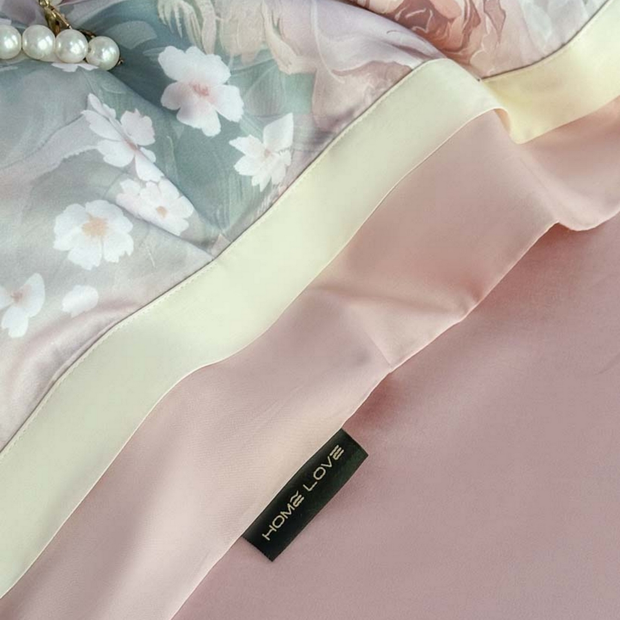 91家纺网 家纺一手货源 找家纺 （总）芯丝路家纺 2026新款天丝棉数码印花四件套（双拼角工艺款）