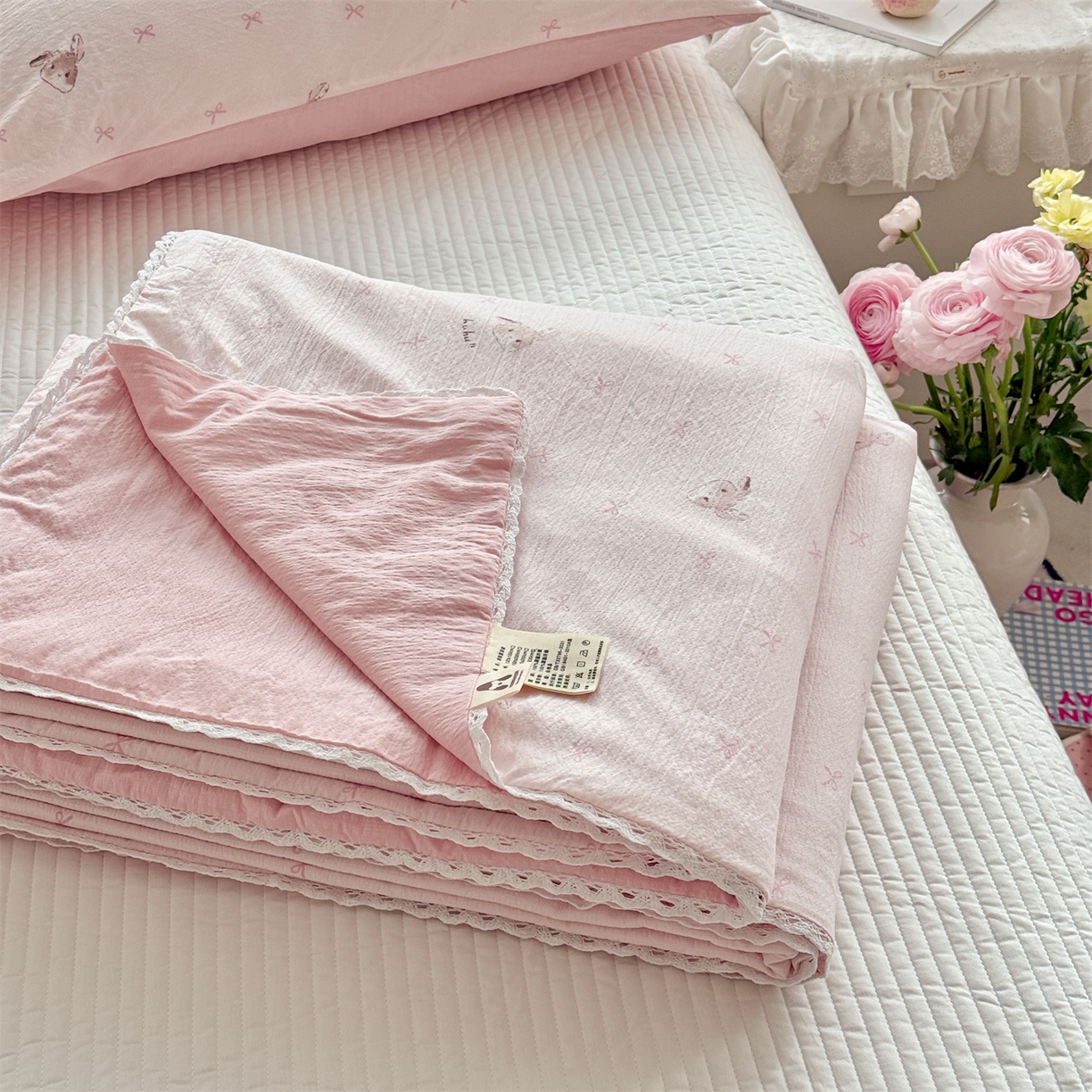 91家纺网 家纺一手货源 找家纺 （总）名兮家居 2026新款亲肤A类皱皱纱夏被夏凉被空调被