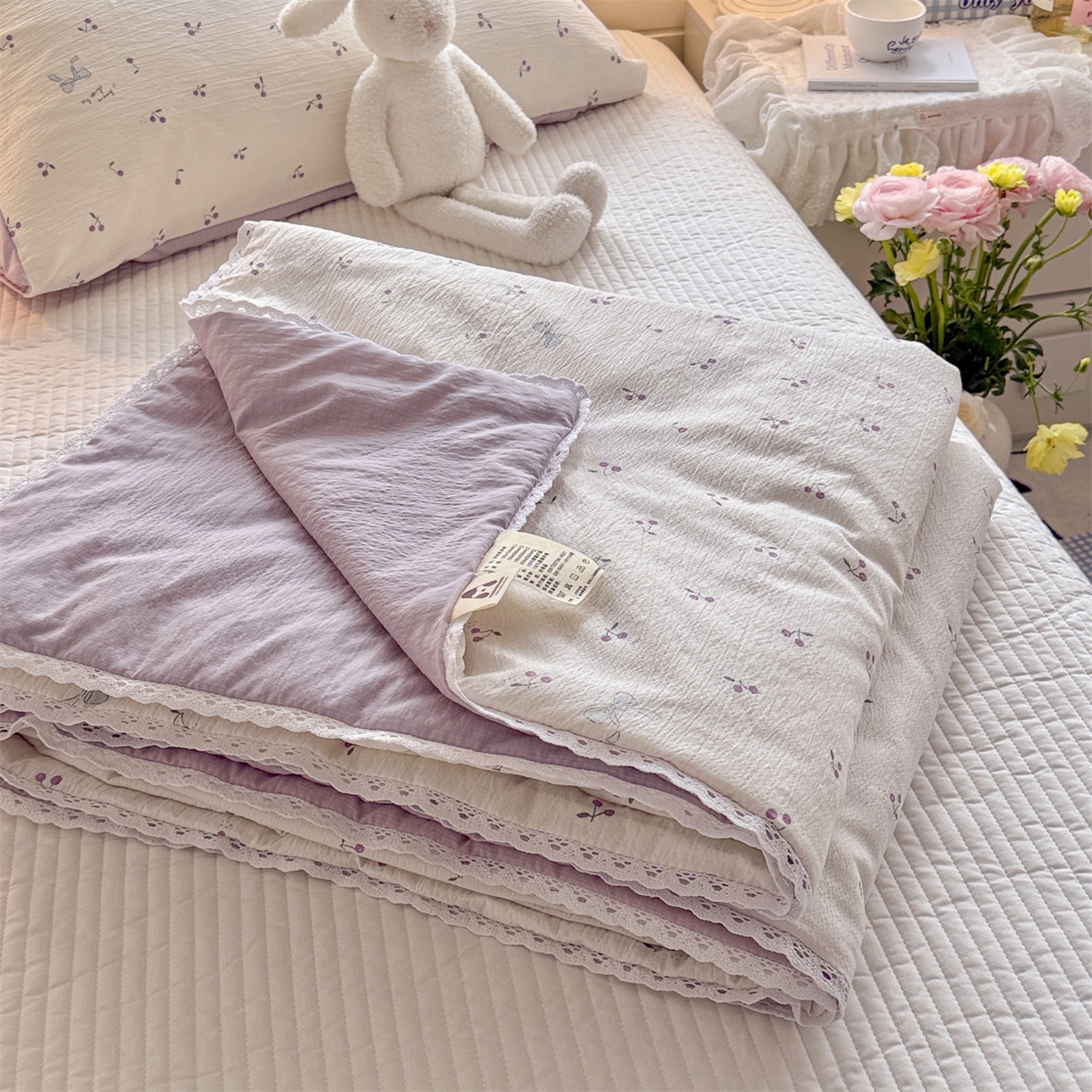 91家纺网 家纺一手货源 找家纺 （总）名兮家居 2026新款亲肤A类皱皱纱夏被夏凉被空调被