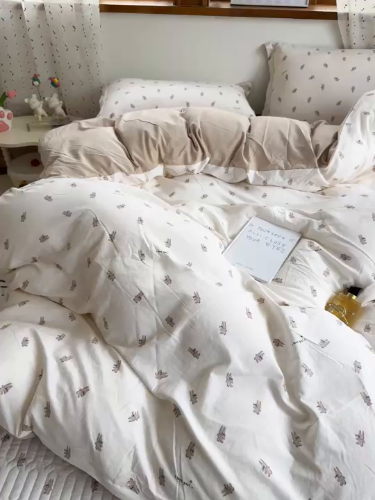 91家纺网 家纺一手货源 找家纺 花满路 2026新款床盖四件套 修修狗