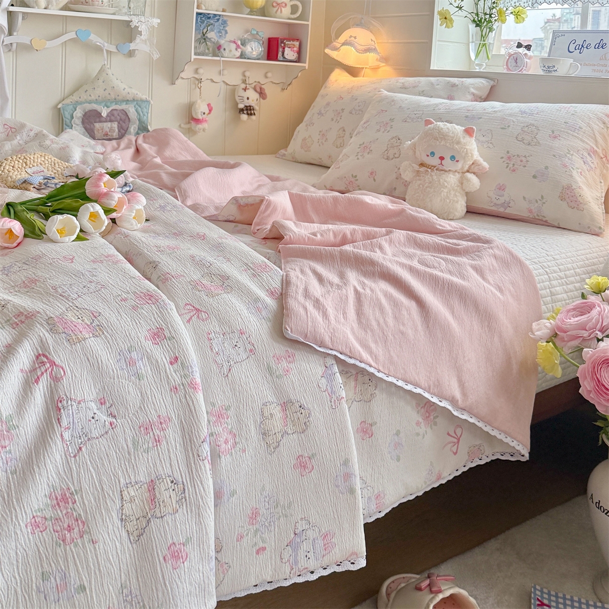 91家纺网 家纺一手货源 找家纺 名兮家居 2026新款亲肤A类皱皱纱夏被夏凉被空调被 美娜