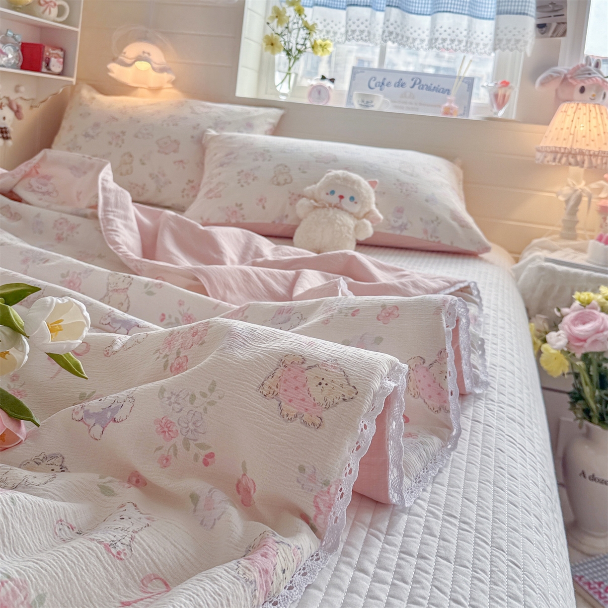 91家纺网 家纺一手货源 找家纺 名兮家居 2026新款亲肤A类皱皱纱夏被夏凉被空调被 美娜