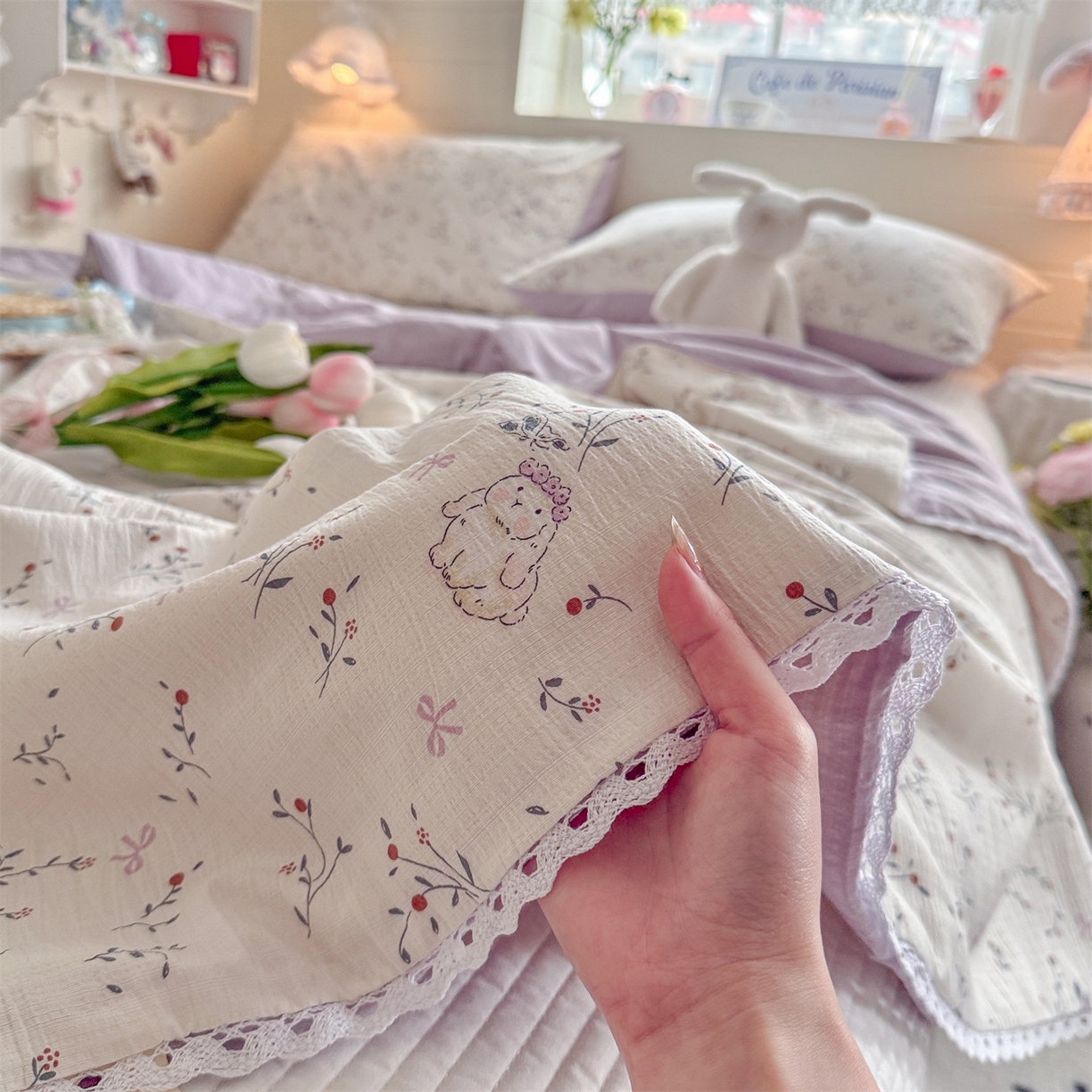 91家纺网 家纺一手货源 找家纺 名兮家居 2026新款亲肤A类皱皱纱夏被夏凉被空调被 蜜芽兔