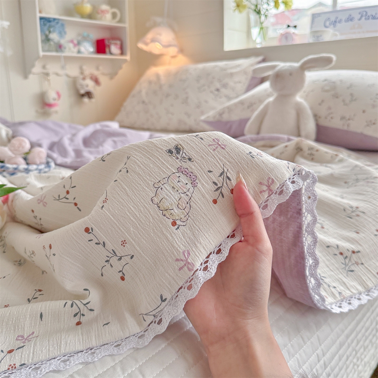 91家纺网 家纺一手货源 找家纺 名兮家居 2026新款亲肤A类皱皱纱夏被夏凉被空调被 蜜芽兔