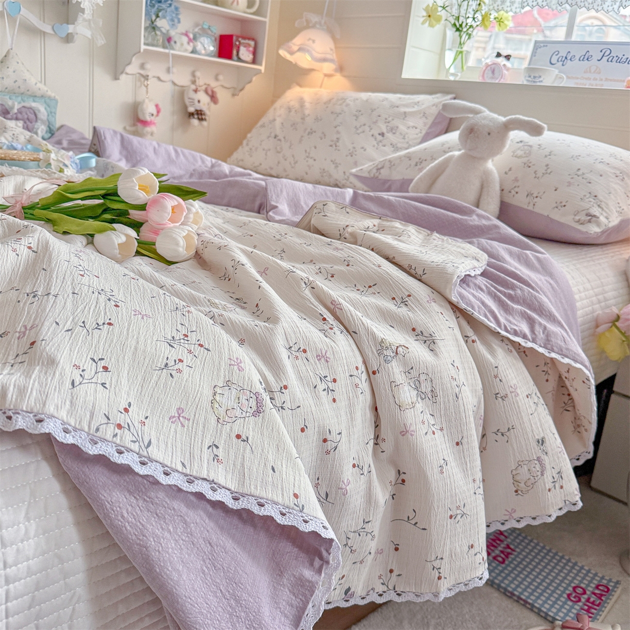 91家纺网 家纺一手货源 找家纺 名兮家居 2026新款亲肤A类皱皱纱夏被夏凉被空调被 蜜芽兔