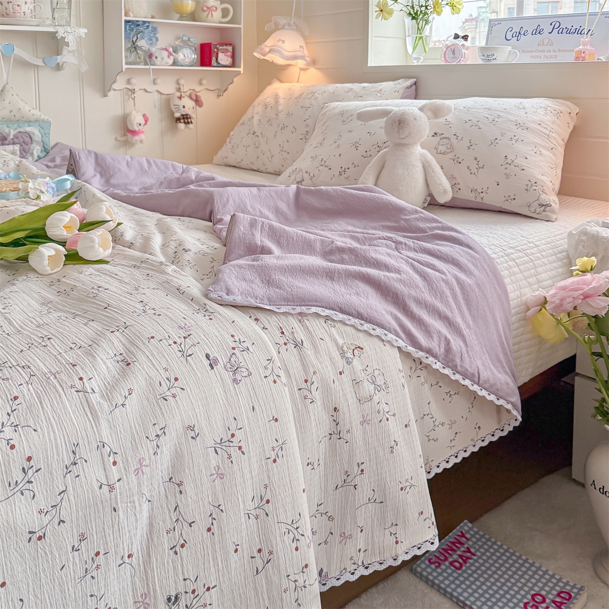 91家纺网 家纺一手货源 找家纺 名兮家居 2026新款亲肤A类皱皱纱夏被夏凉被空调被 蜜芽兔