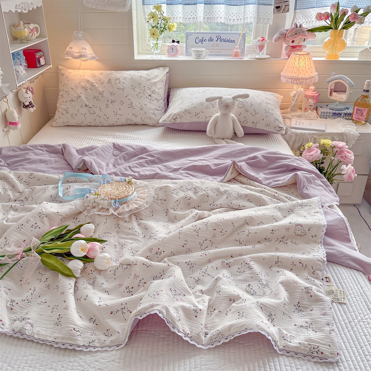 91家纺网 家纺一手货源 找家纺 名兮家居 2026新款亲肤A类皱皱纱夏被夏凉被空调被 蜜芽兔