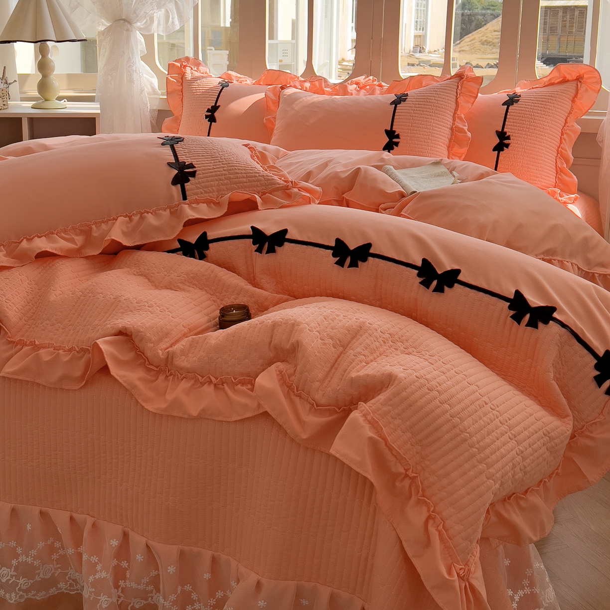 91家纺网 家纺一手货源 找家纺 （总）芭比蔓家纺 2026新款床盖款四件套-真爱系列