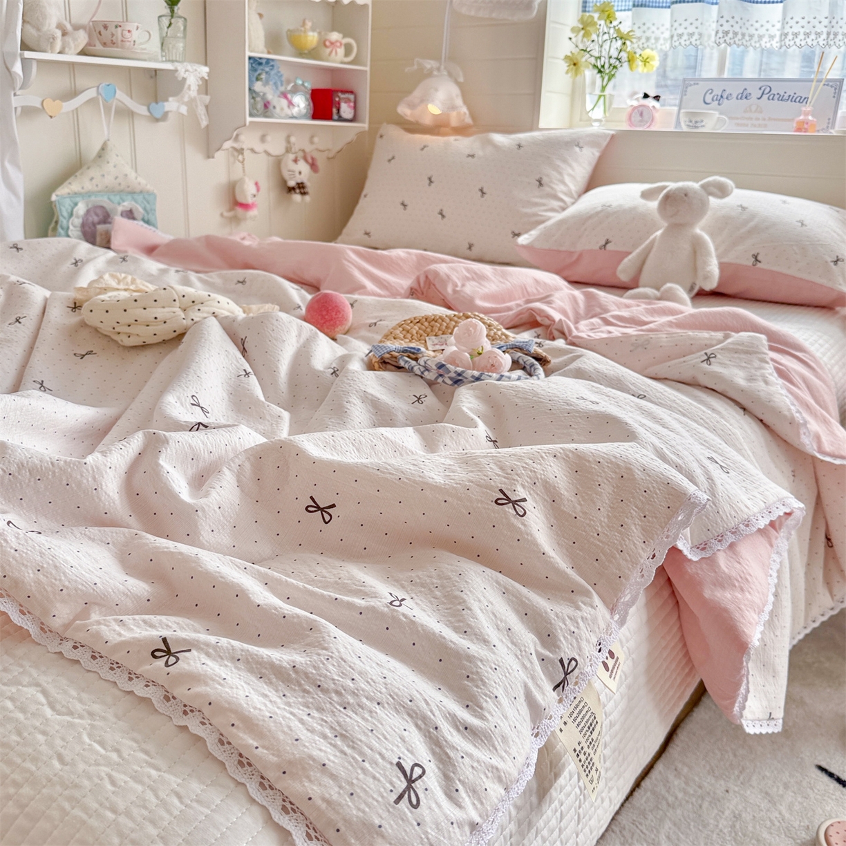 91家纺网 家纺一手货源 找家纺 名兮家居 2026新款亲肤A类皱皱纱夏被夏凉被空调被 时光结