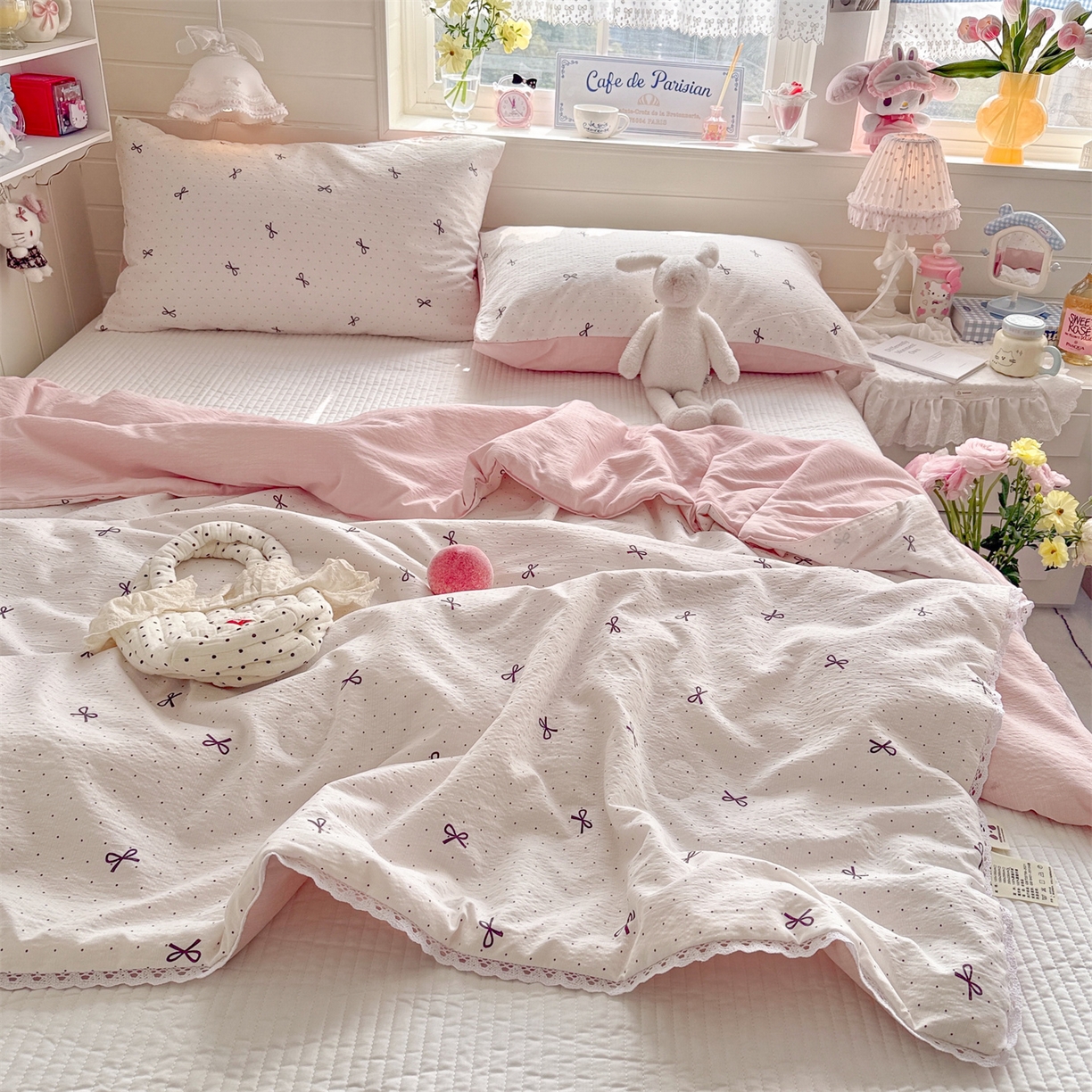 91家纺网 家纺一手货源 找家纺 名兮家居 2026新款亲肤A类皱皱纱夏被夏凉被空调被 时光结