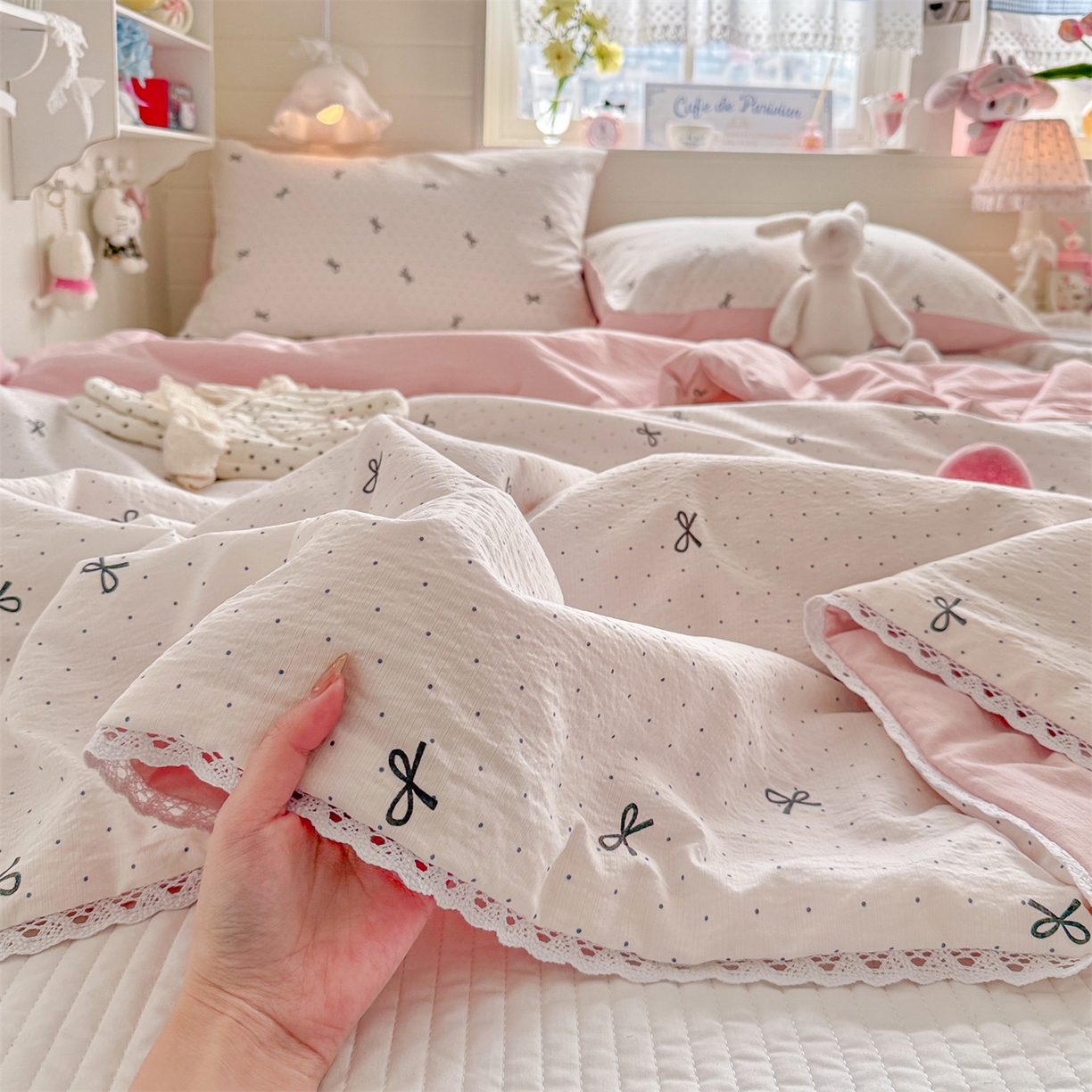 91家纺网 家纺一手货源 找家纺 名兮家居 2026新款亲肤A类皱皱纱夏被夏凉被空调被 时光结