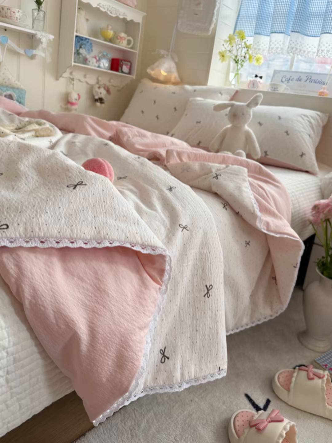 91家纺网 家纺一手货源 找家纺 名兮家居 2026新款亲肤A类皱皱纱夏被夏凉被空调被 时光结