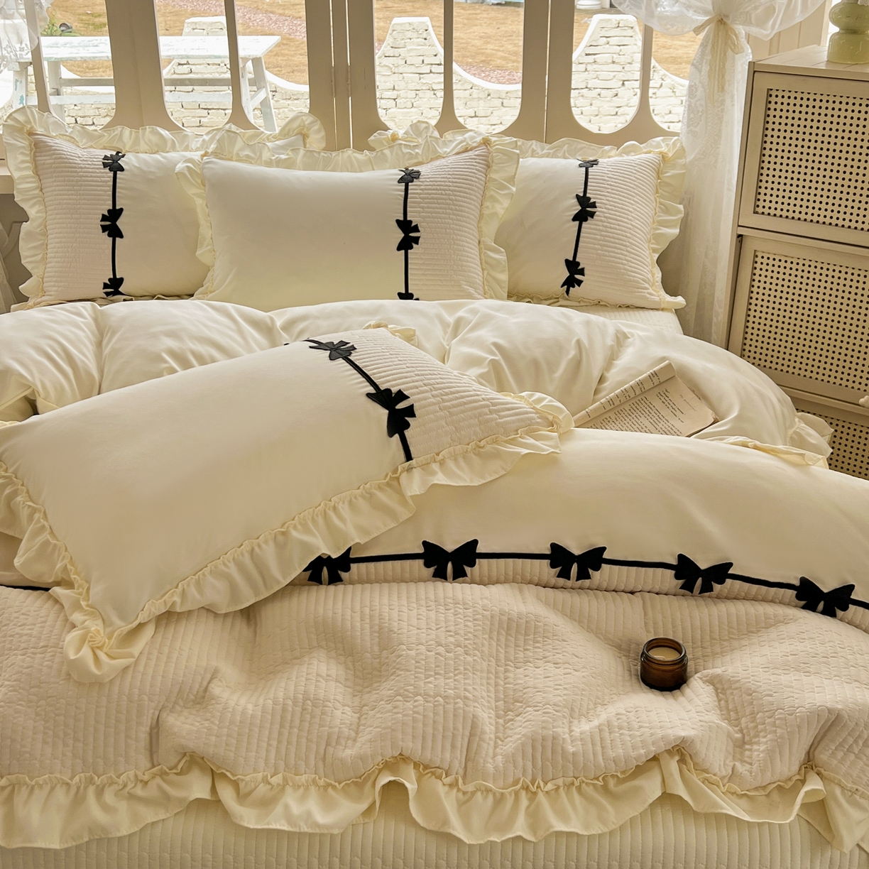 91家纺网 家纺一手货源 找家纺 （总）芭比蔓家纺 2026新款床盖款四件套-真爱系列