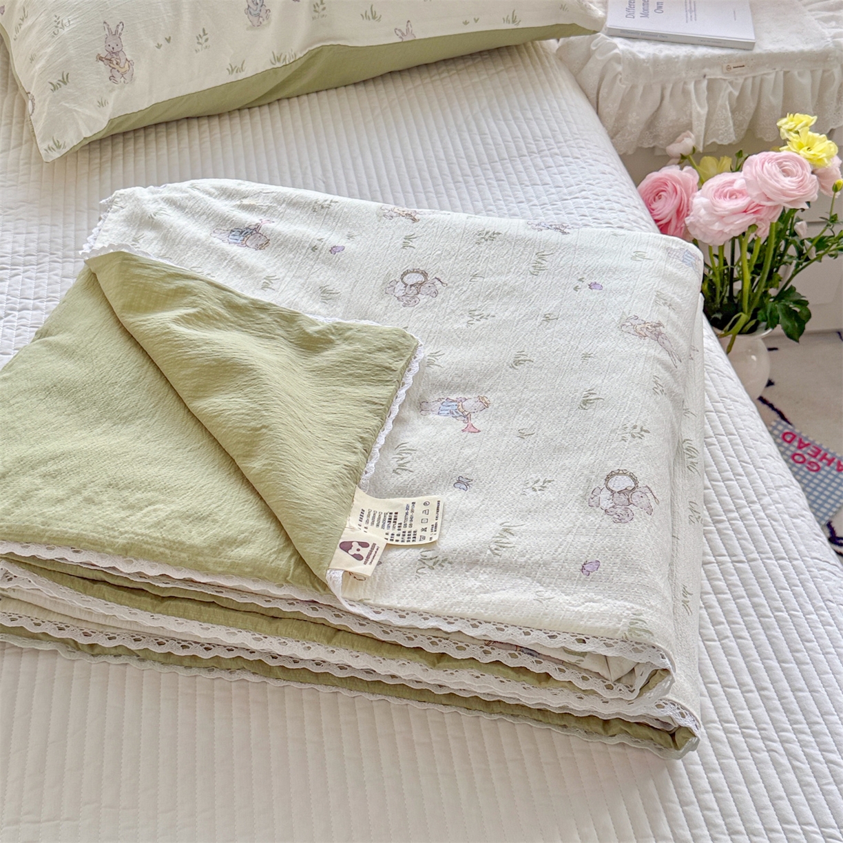 名兮家居 2026新款亲肤A类皱皱纱夏被夏凉被空调被 音乐家