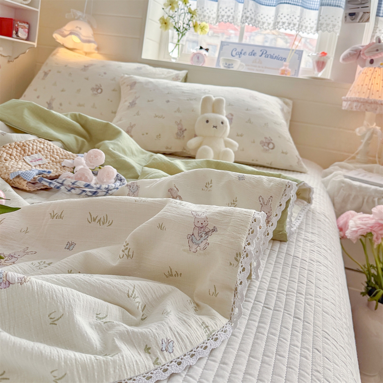 91家纺网 家纺一手货源 找家纺 名兮家居 2026新款亲肤A类皱皱纱夏被夏凉被空调被 音乐家