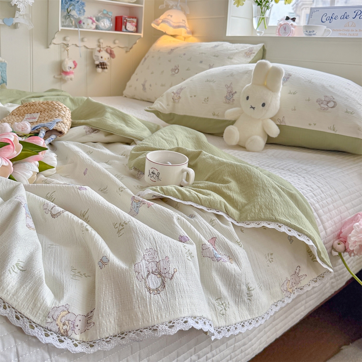 91家纺网 家纺一手货源 找家纺 名兮家居 2026新款亲肤A类皱皱纱夏被夏凉被空调被 音乐家