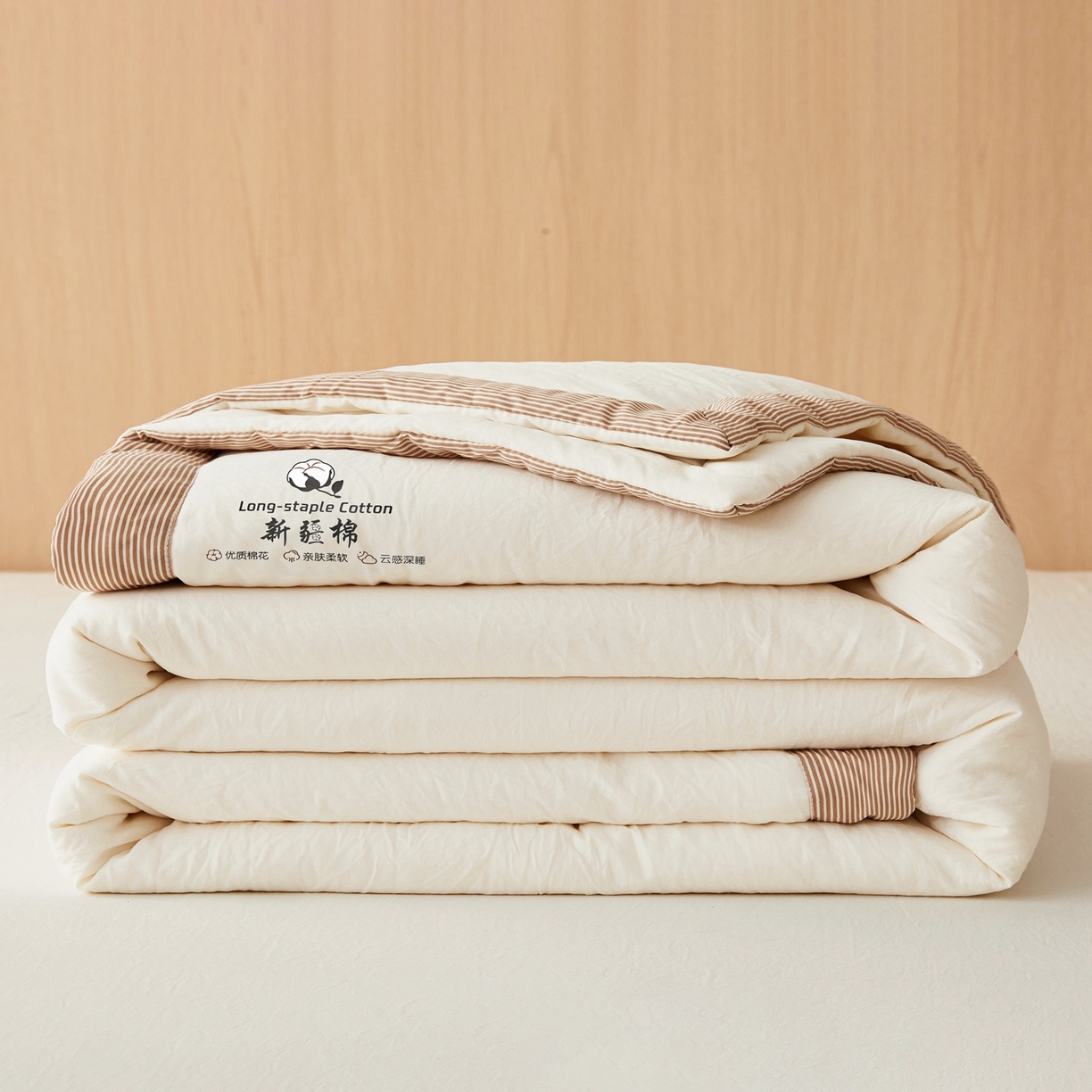 91家纺网 家纺一手货源 找家纺 （总）鸣创 2026新款棉花夏被无印风100%新疆棉花夏凉被手包边空调被