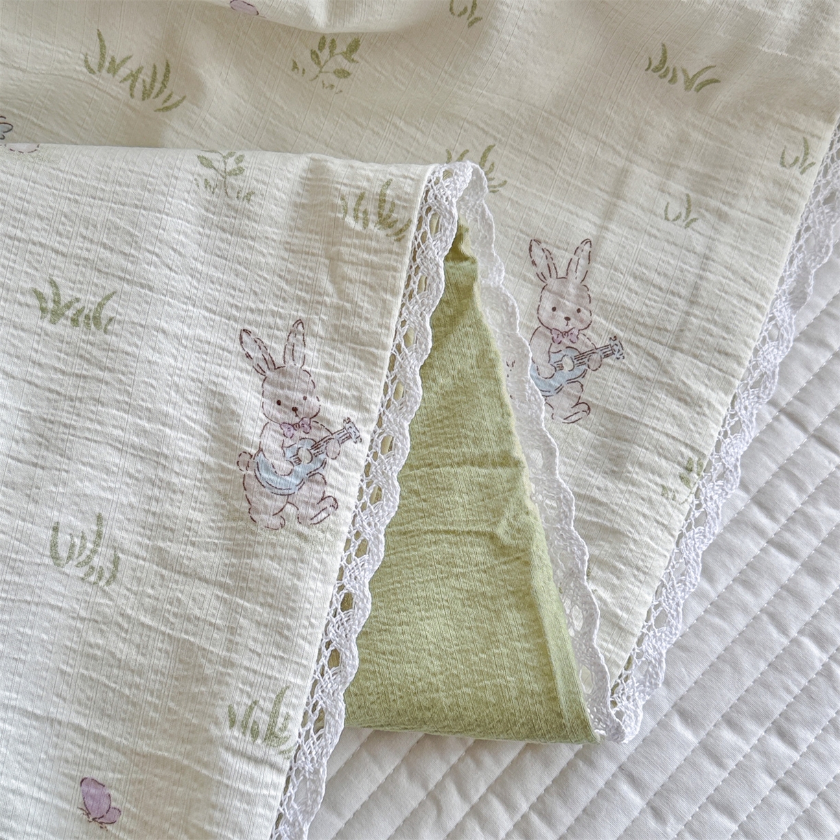 91家纺网 家纺一手货源 找家纺 名兮家居 2026新款亲肤A类皱皱纱夏被夏凉被空调被 音乐家