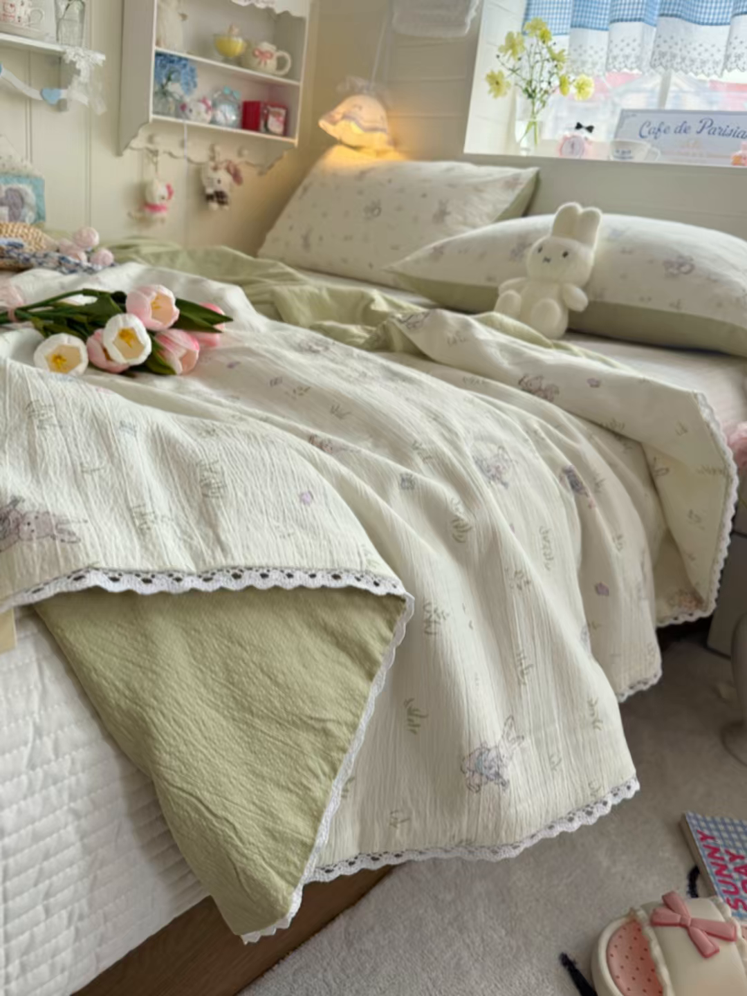 91家纺网 家纺一手货源 找家纺 名兮家居 2026新款亲肤A类皱皱纱夏被夏凉被空调被 音乐家