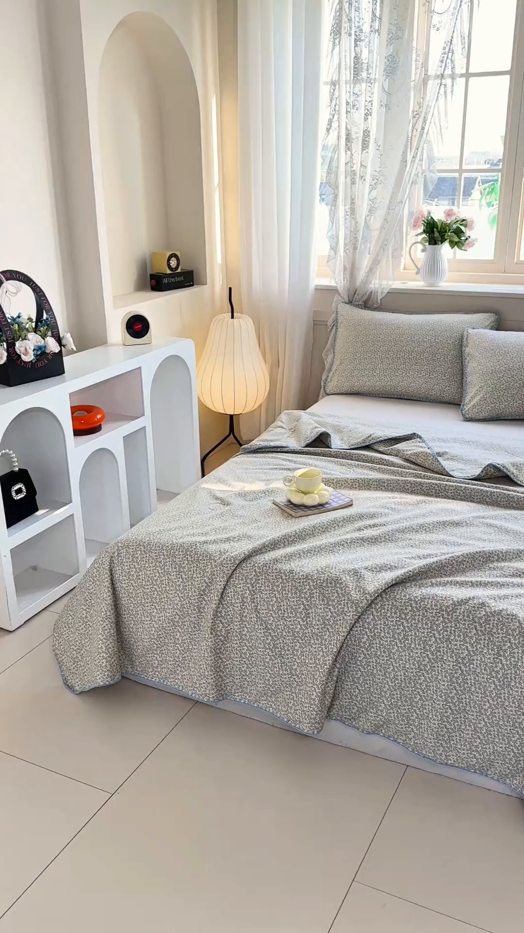 91家纺网 家纺一手货源 找家纺 圣尔雅家纺 2026新款印花夏被小碎花贝壳绣皱皱棉夏凉被空调被 莉莲