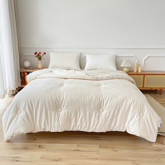 91家纺网 家纺一手货源 找家纺 （总）锦尚坊被芯馆 2026新款大提花全棉21%大豆被纯棉立体双边被子春秋被加厚冬被夏被直播包质检