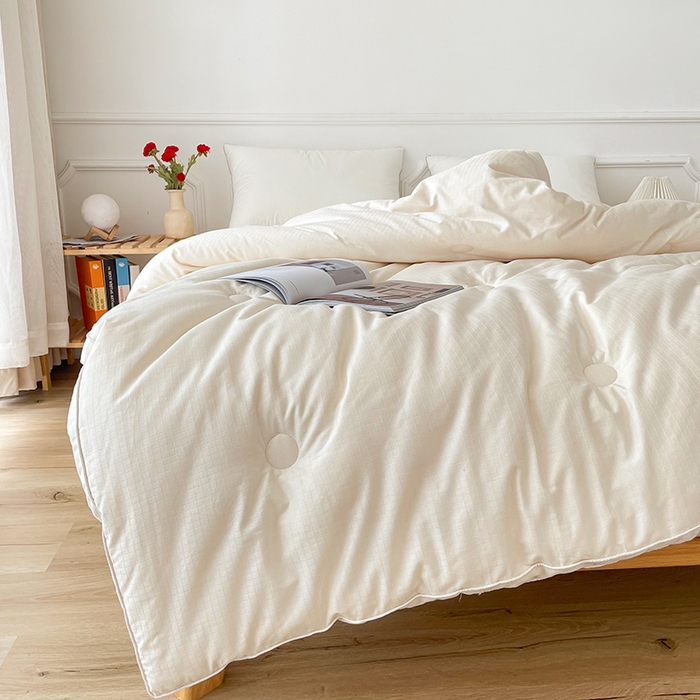 91家纺网 家纺一手货源 找家纺 （总）锦尚坊被芯馆 2026新款大提花全棉21%大豆被纯棉立体双边被子春秋被加厚冬被夏被直播包质检